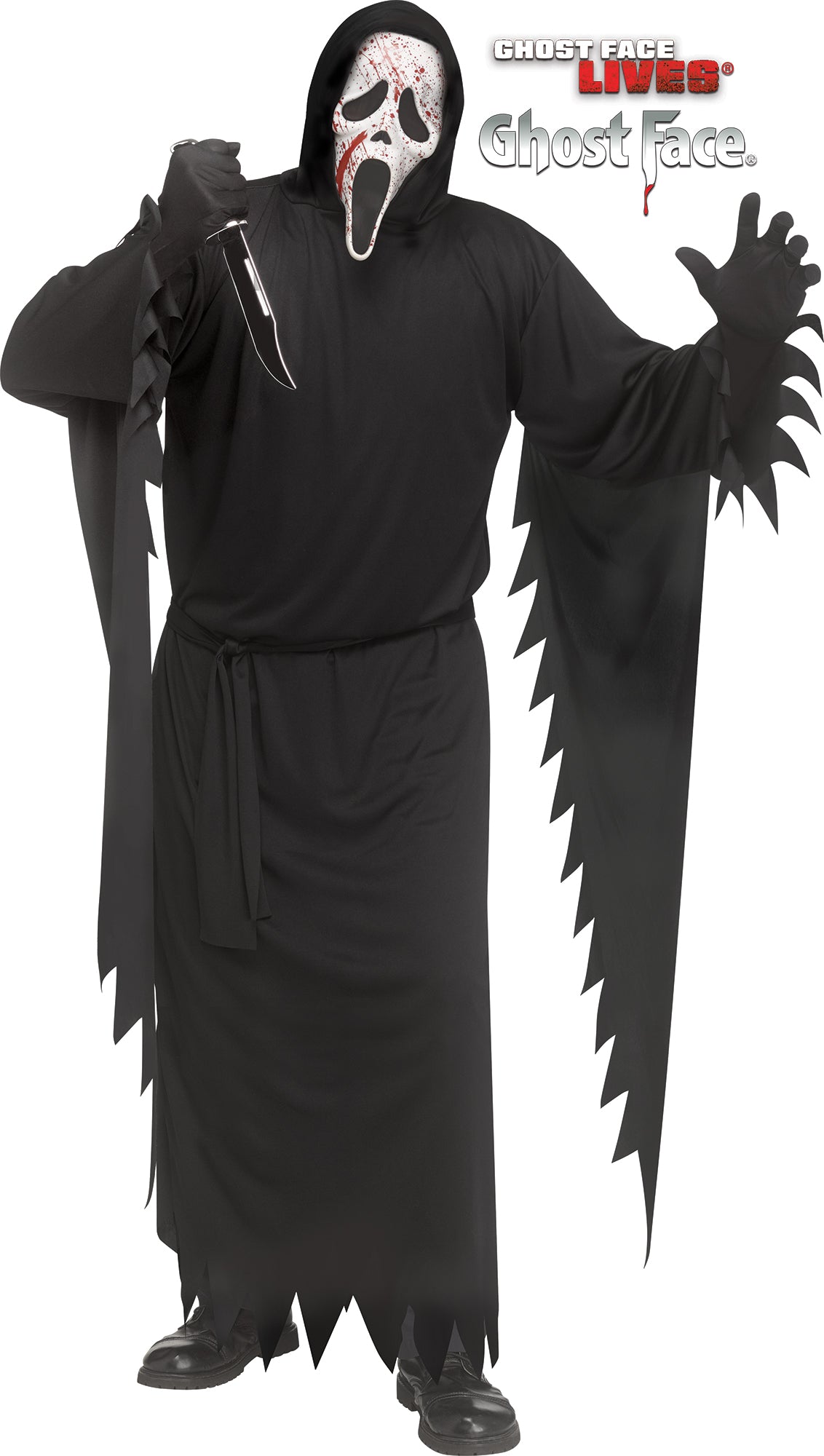 Splatter Scream Ghost Face Adult Costume