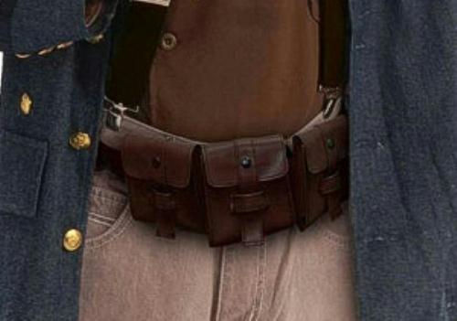Brown Steampunk Utility Pouch Belt Costume Accessory