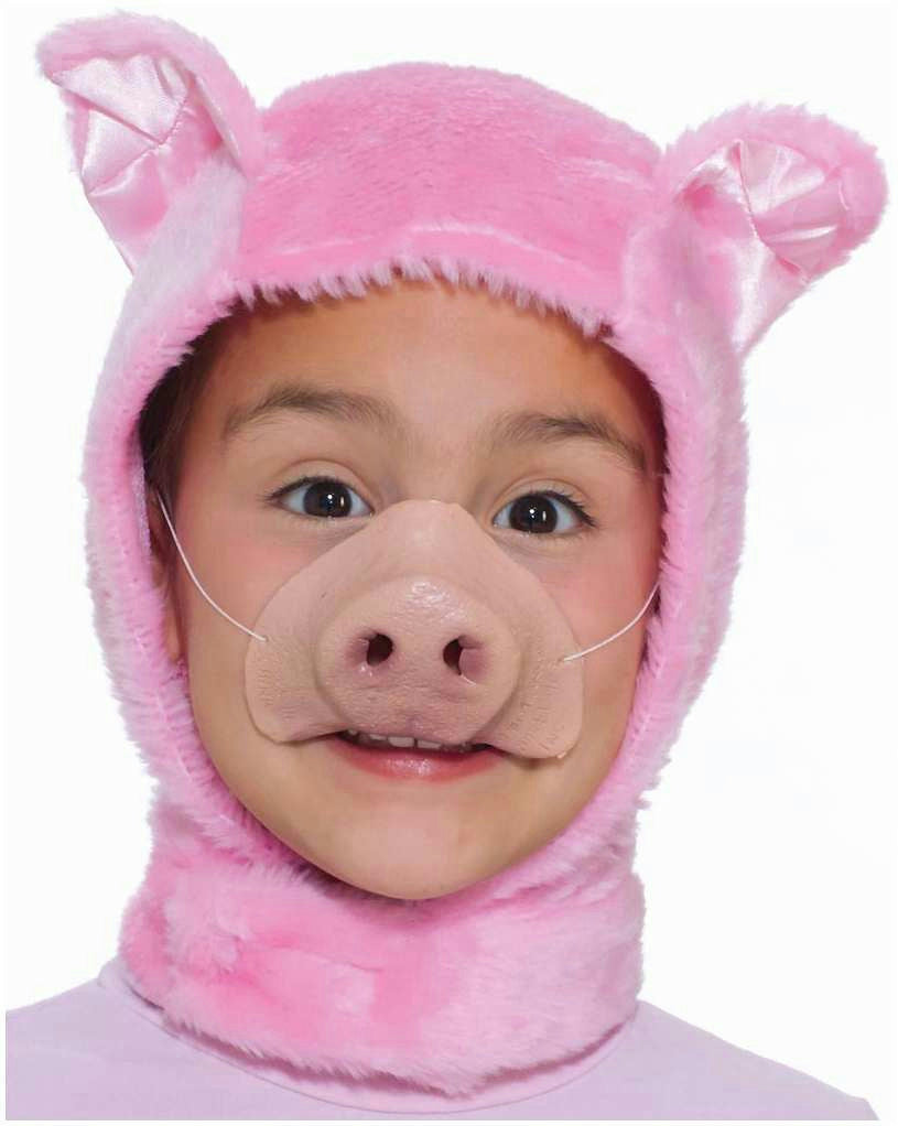 Forum Novelties Child Size Animal Costume Pink Piglet Hood and Nose