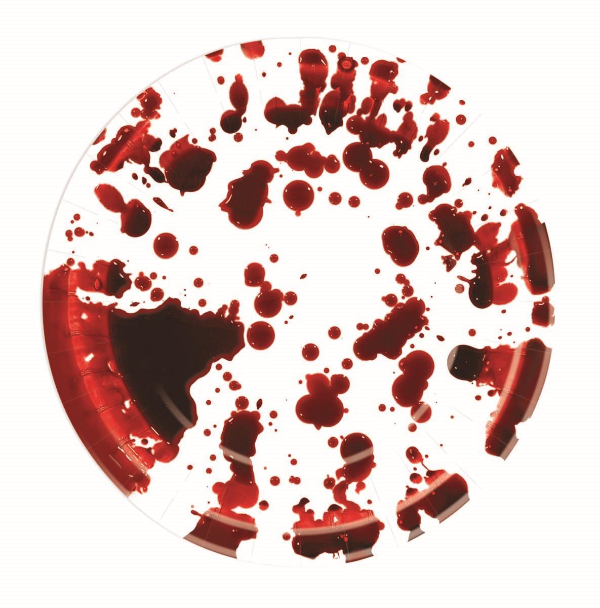 Blood Splatter Paper Plates 9" Halloween Party Pack 8/pkg