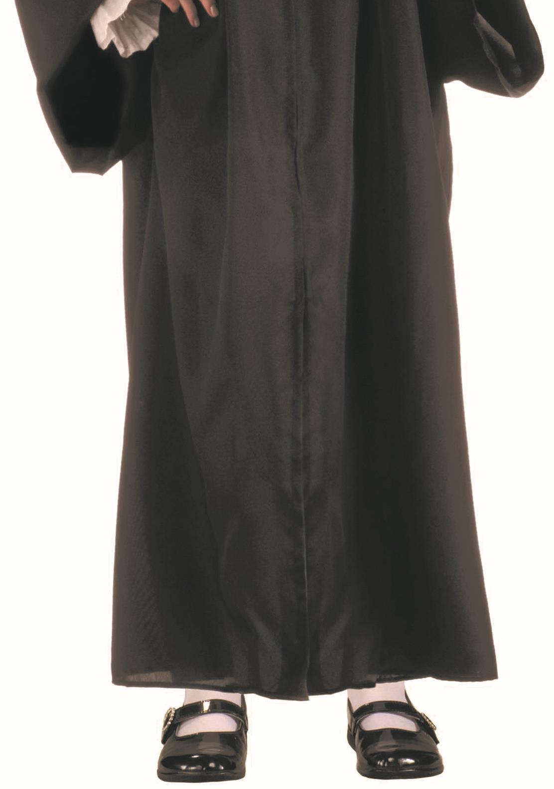 Child Unisex Black Full Length Graduation Robe Costume