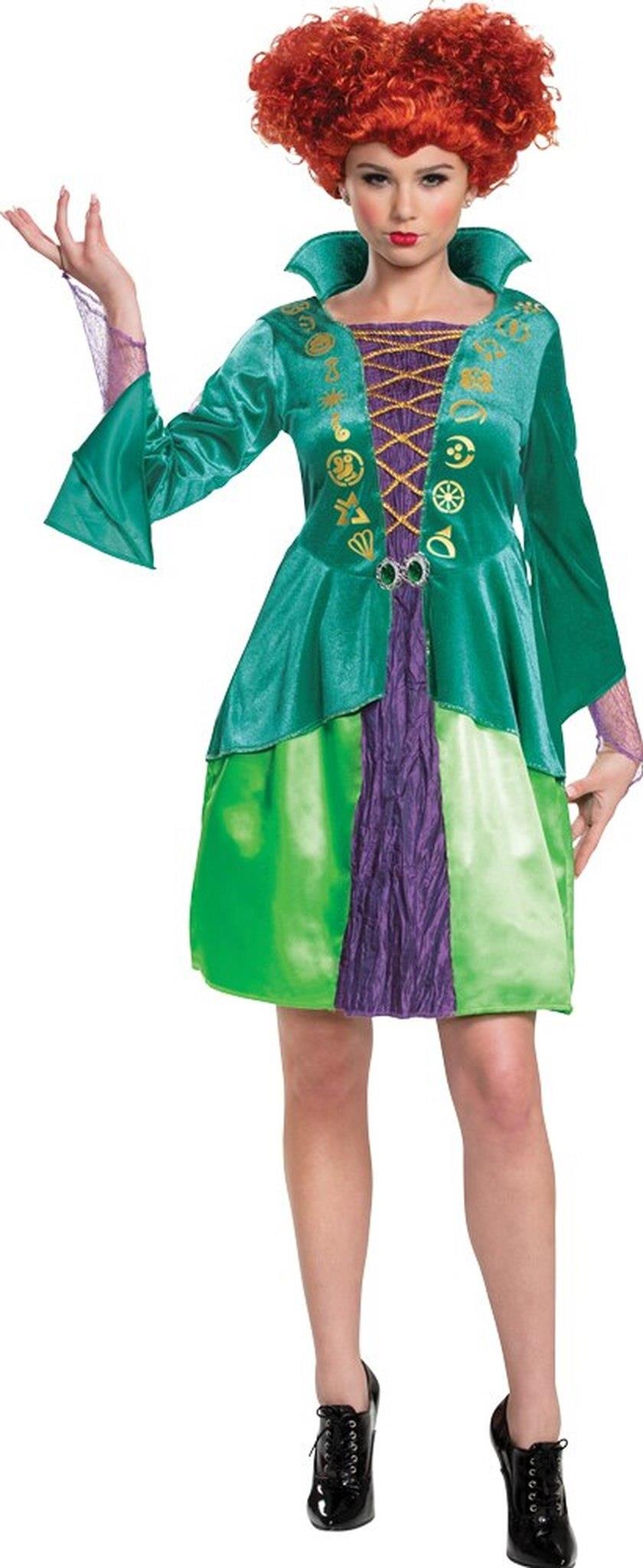 Winifred Sanderson Hocus Pocus Woman Costume Adult Teen 7-9