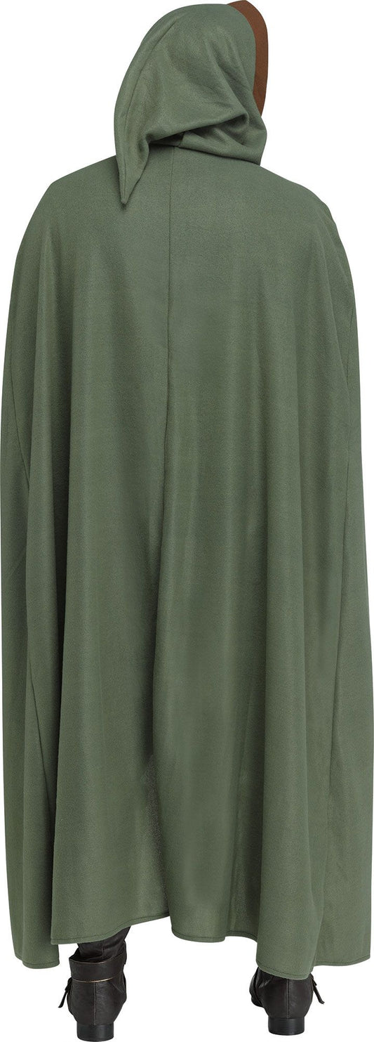 Woodland Warrior Robin Hood Cloak Adult Green Medieval Cape