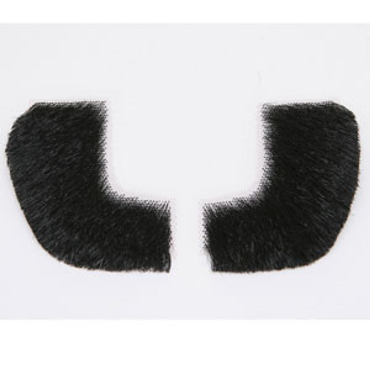 Black 100% Human Hair European Character Elegant Mutton Chop Sideburns 2019