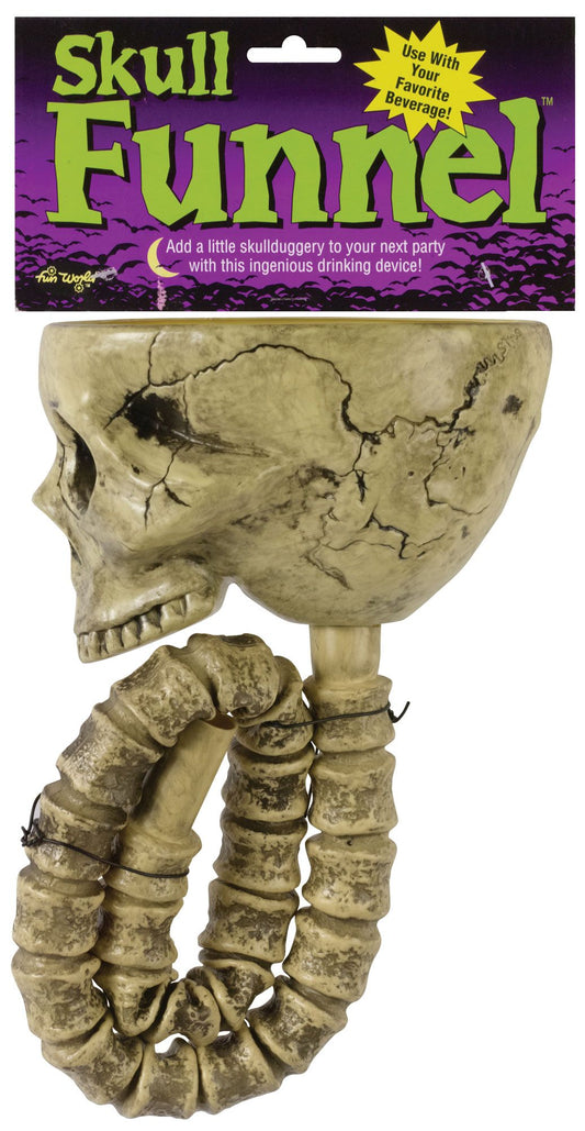 Skull Beer Funnel 33" Halloween Party Prop