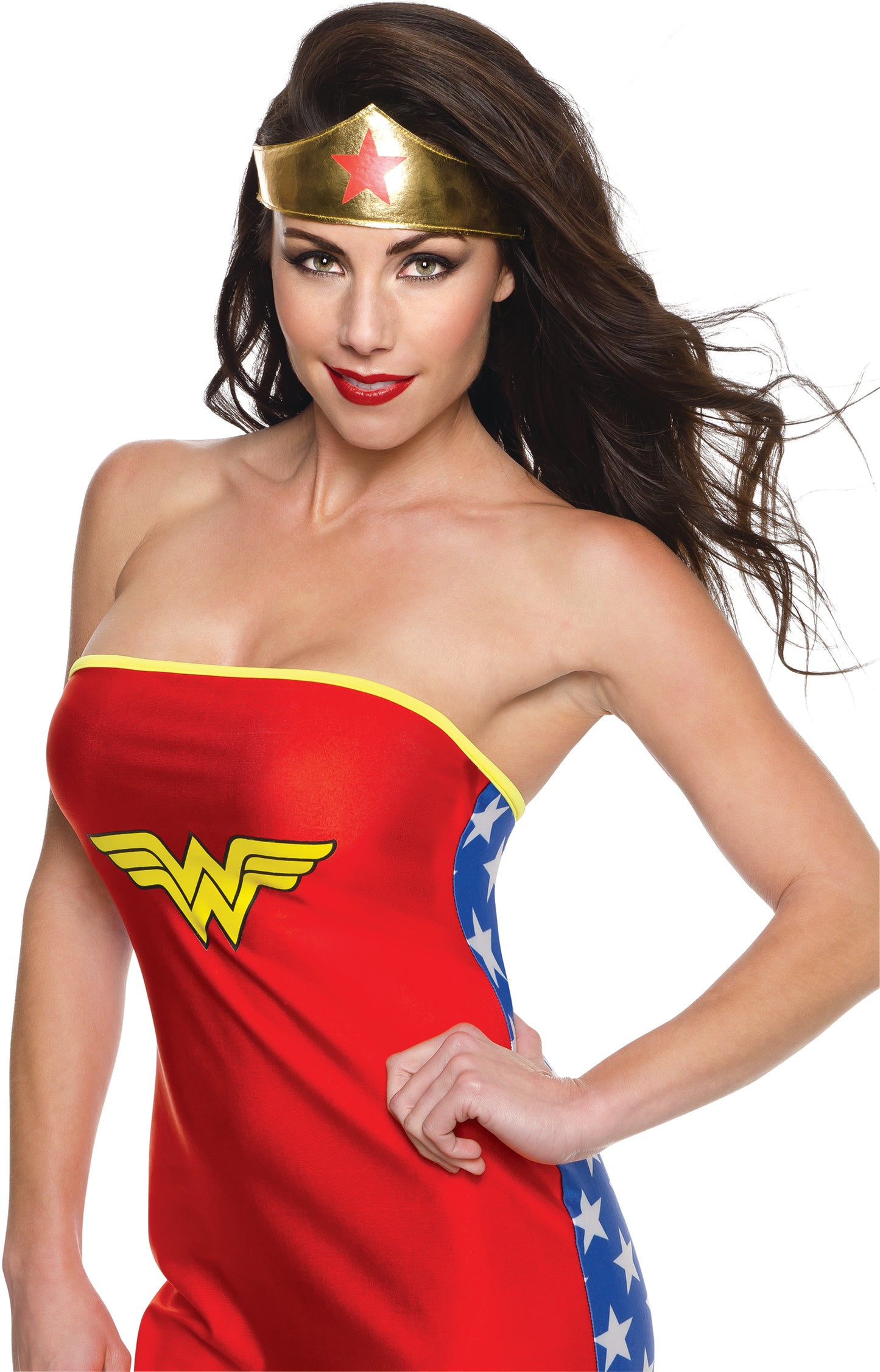 Women's Wonder Woman Fabric Tiara Headband Costume Accessory
