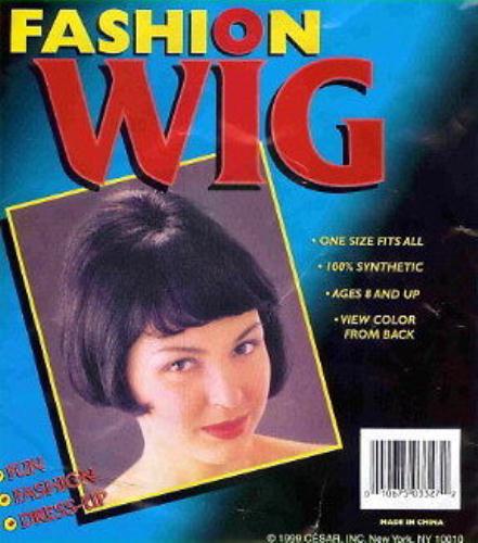 Black Wavy Beehive Bob with Bangs Fashion Wig 60's