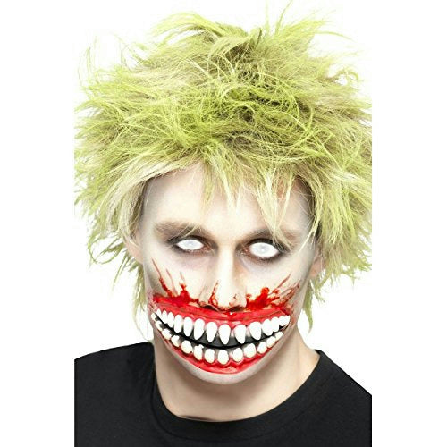 Big Mouth Mutilation Evil Scary Smile Latex Appliance Makeup Prosthetic
