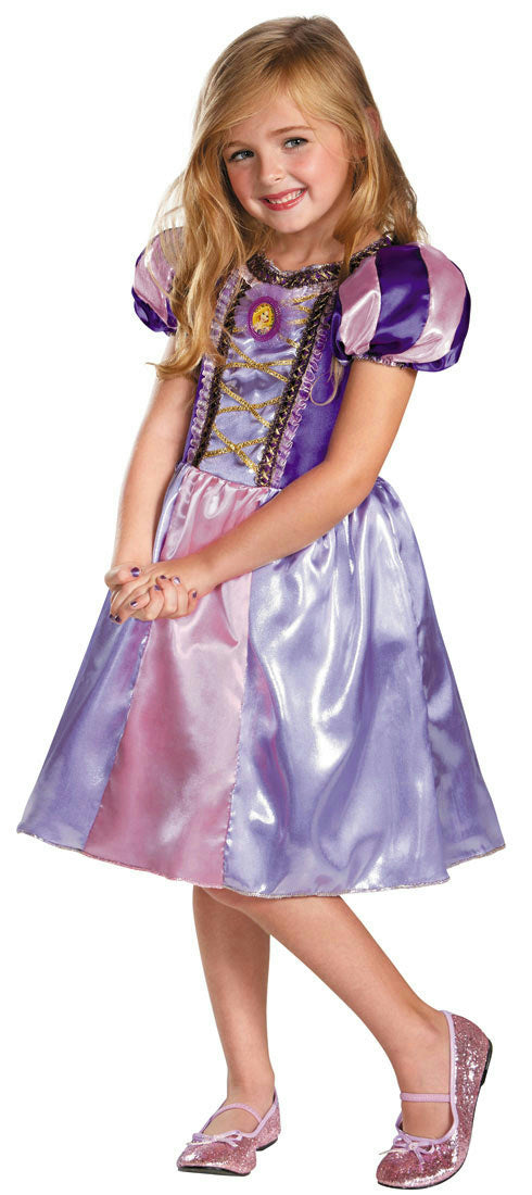 Disney's Tangled Rapunzel Sparkle Classic Girls Costume Small 4-6