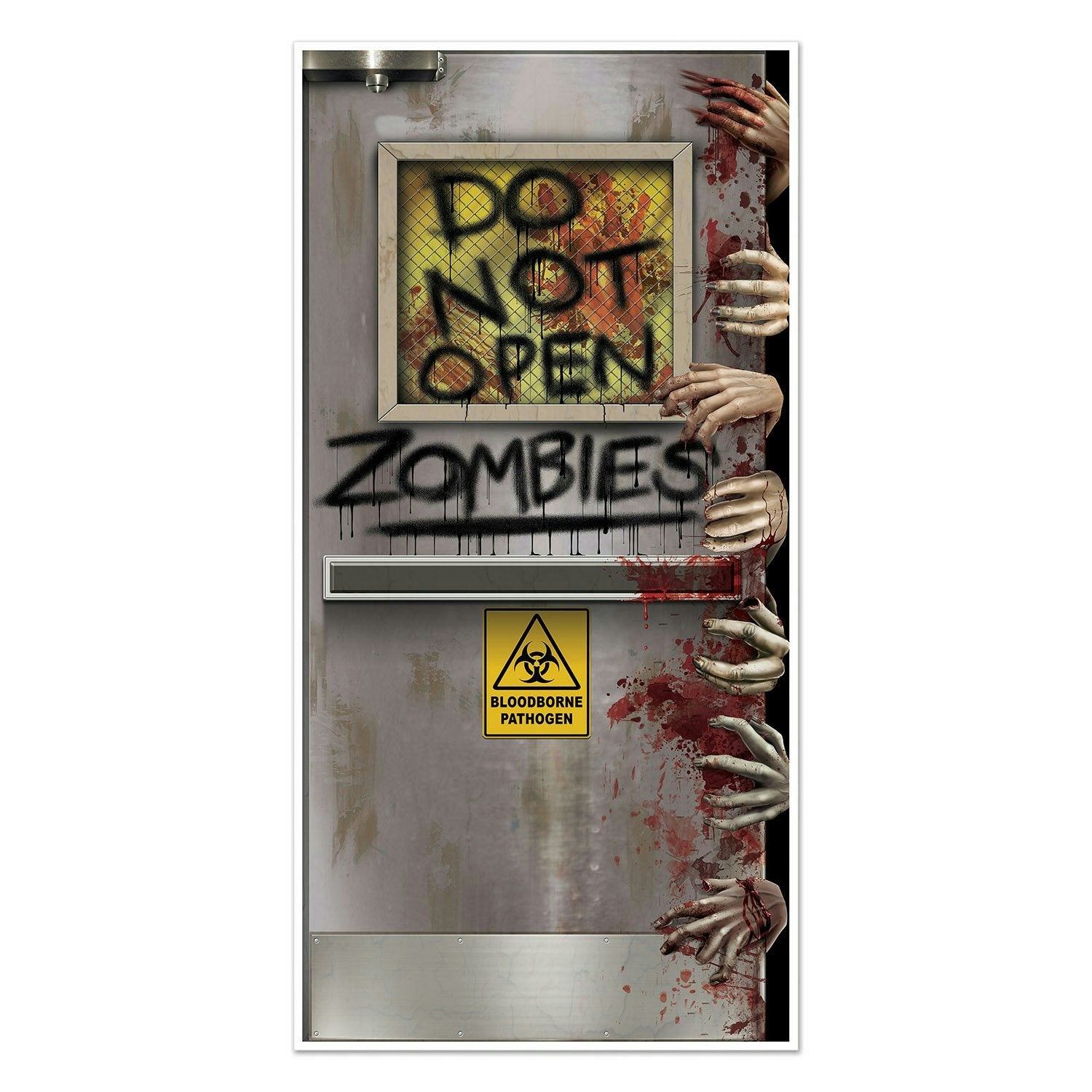 Beistle Zombies Lab Door Cover Halloween Decoration