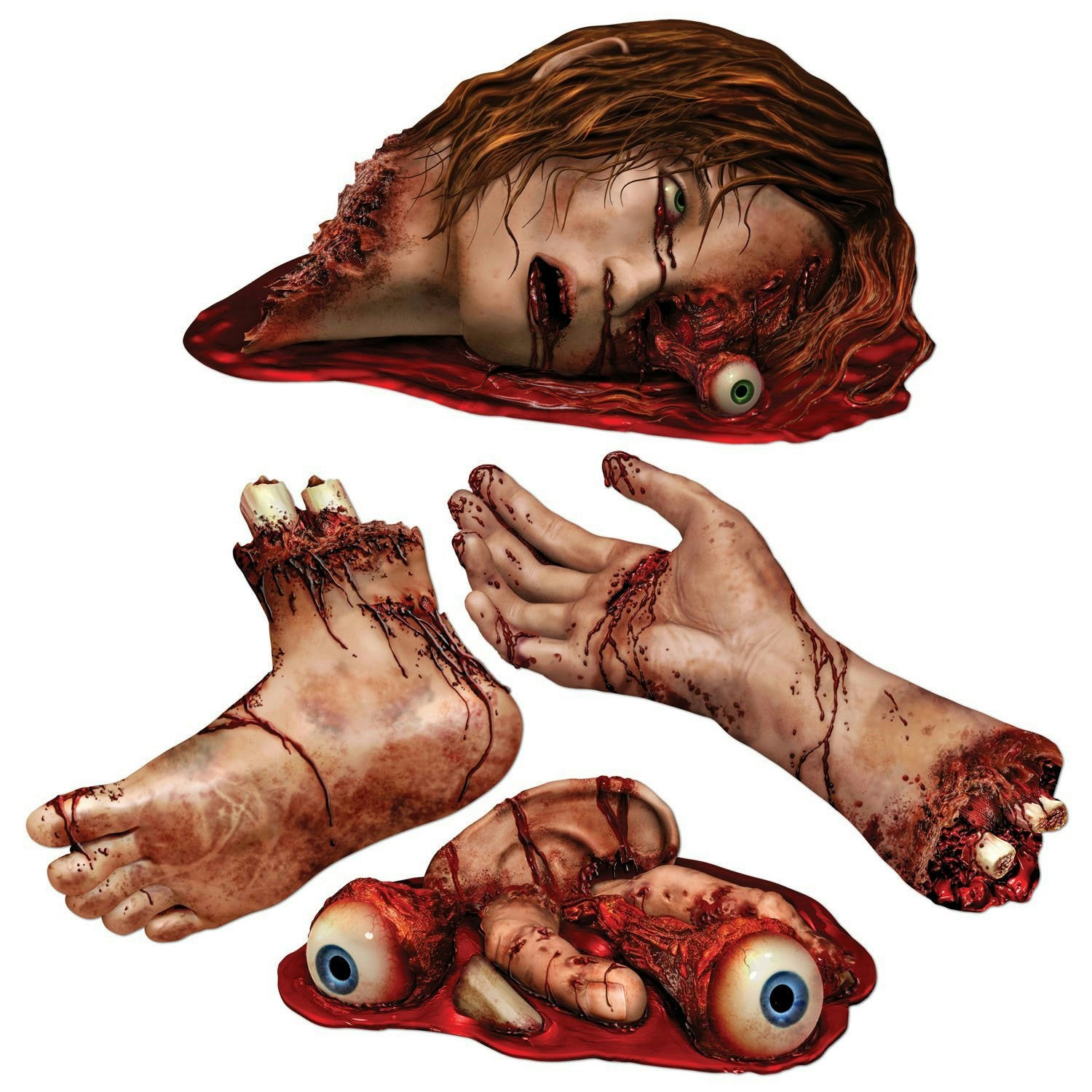 Body Part Cutouts Halloween Party Decor