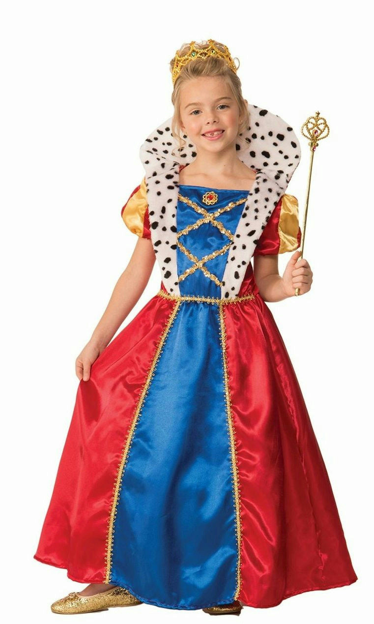 Girls Royal Queen Child Costume Dress Size Large 12-14