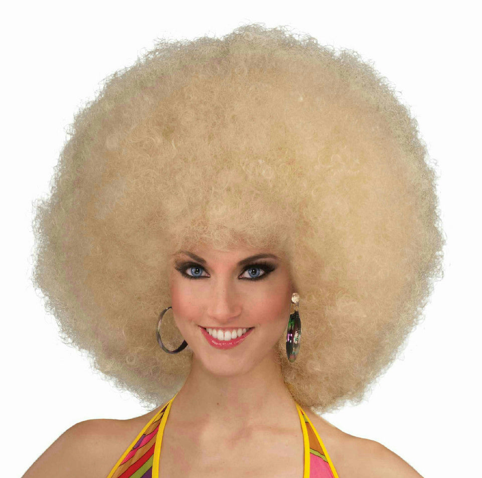 Blonde Deluxe Mega Afro Fro Wig