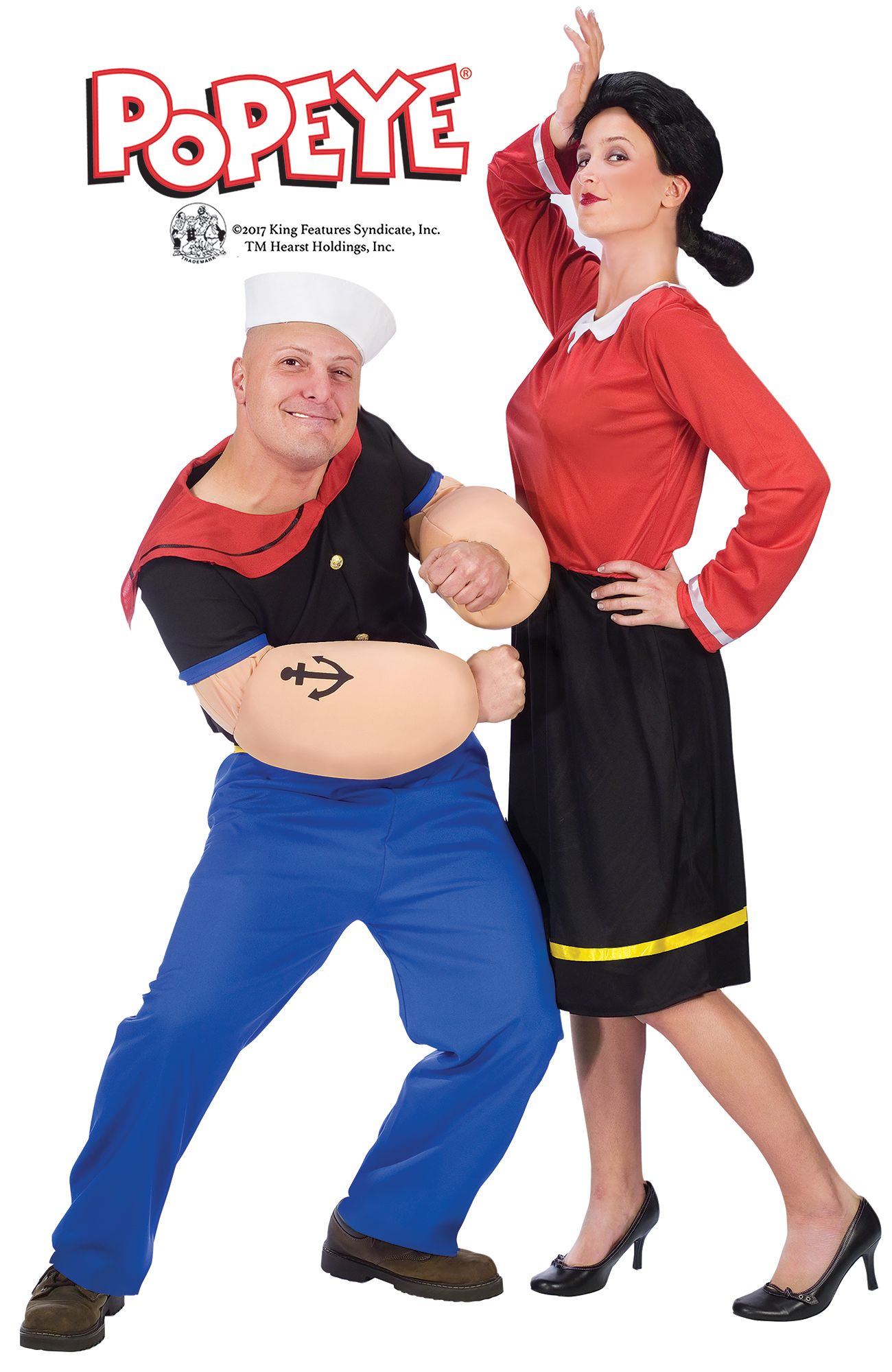 Olive Oyl Adult Costume Popeye Sailor Wife S/M 2-8