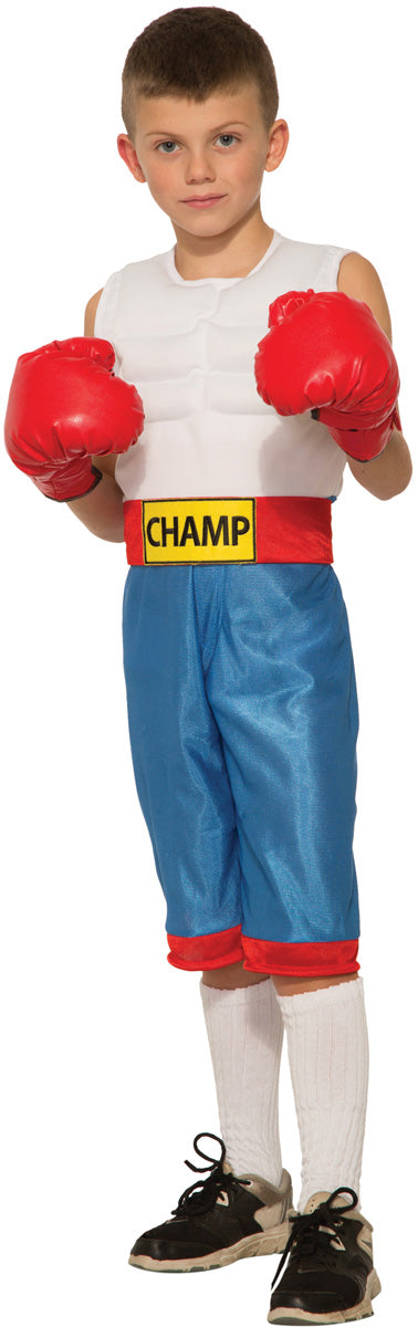 Boxer Boy Champ Child Costume Size Large 12-14