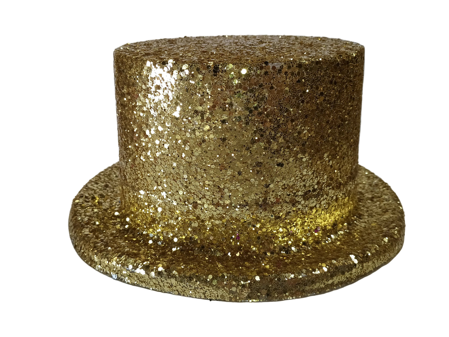 Rubies Chunky Gold Glitter Top Hat