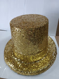 Rubies Chunky Gold Glitter Top Hat