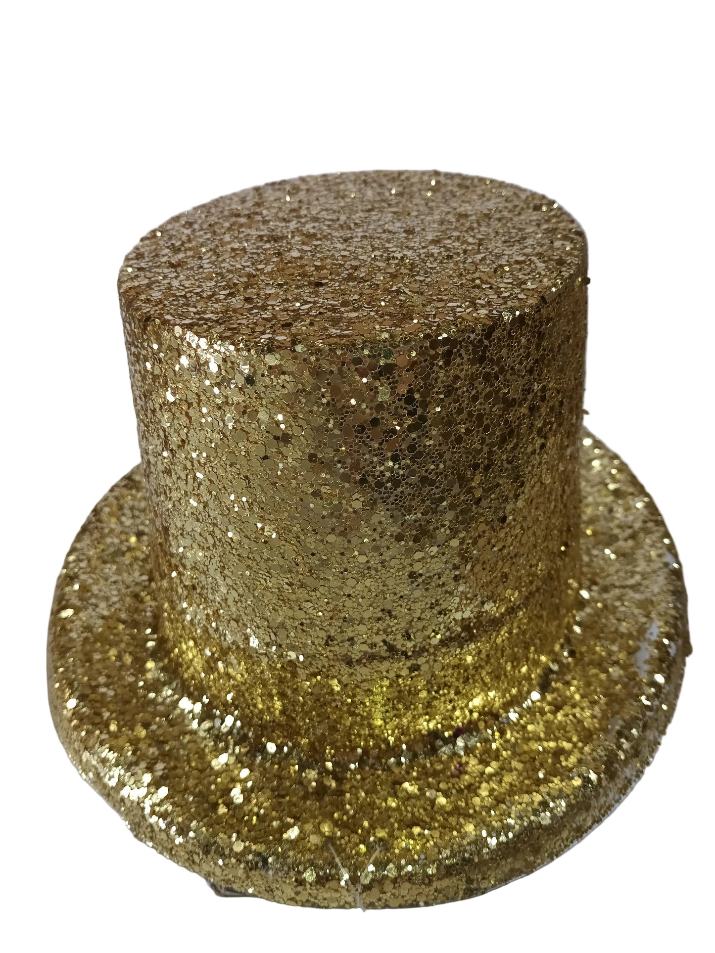 Rubies Chunky Gold Glitter Top Hat