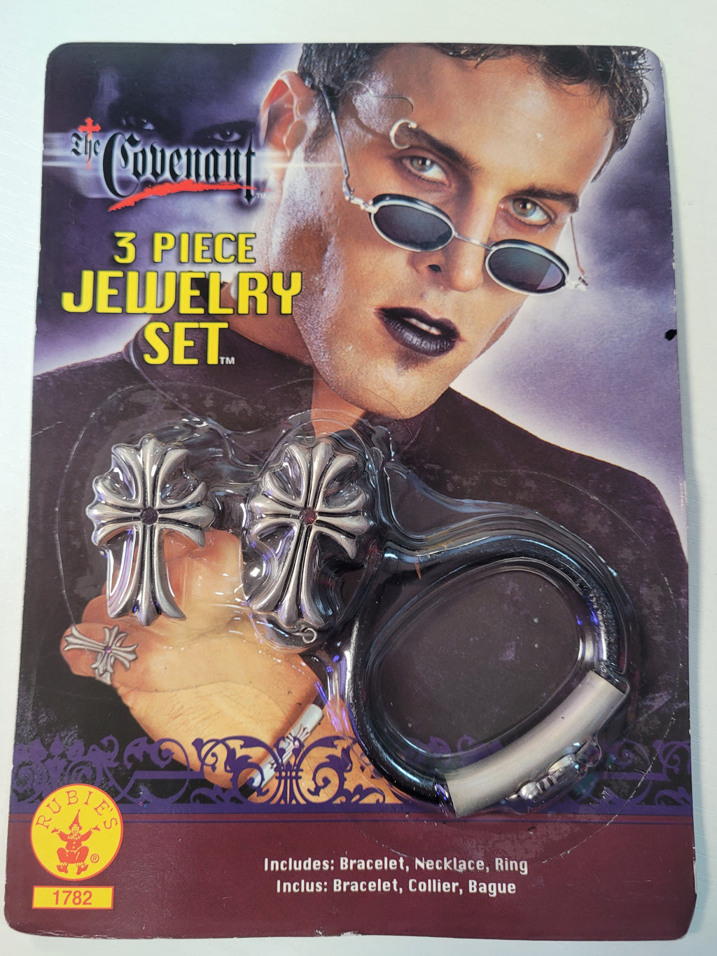 The Covenant: Gothic Nights Male Vampire 3 Piece Costume Jewelry Set
