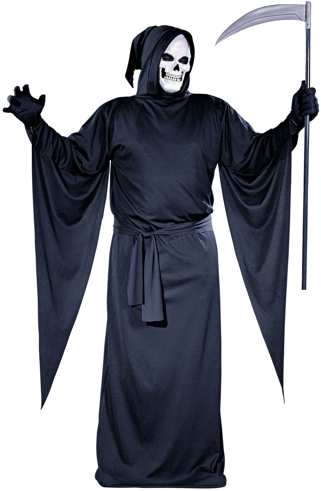 Grim Reaper Black Robe Plus Size Adult Costume XXL