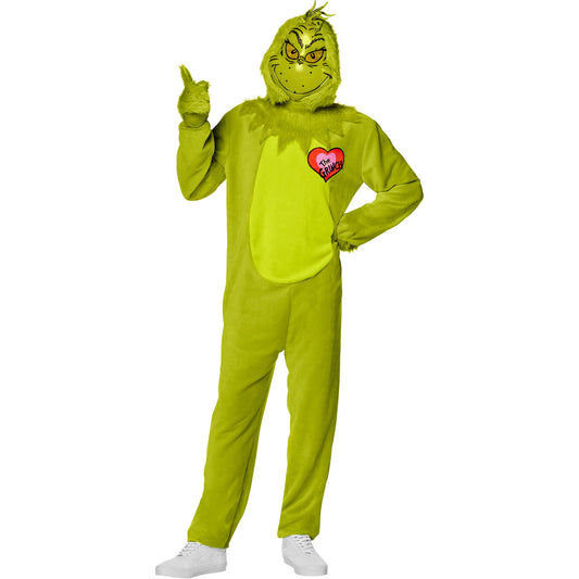The Grinch Deluxe Dr. Seuss Jumpsuit Adult Costume