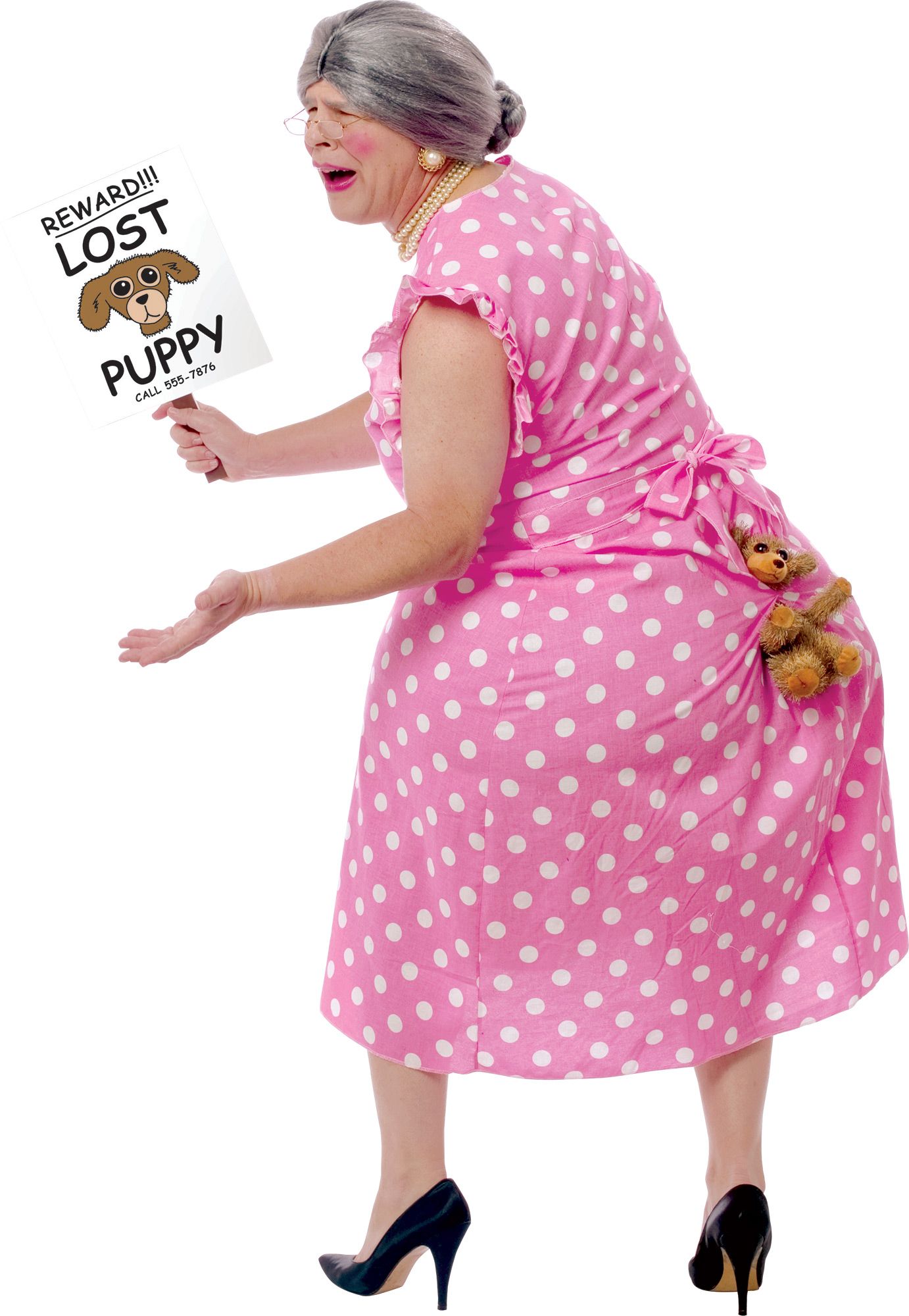 Lost Puppy Adult Funny Sat On Puppy Costume