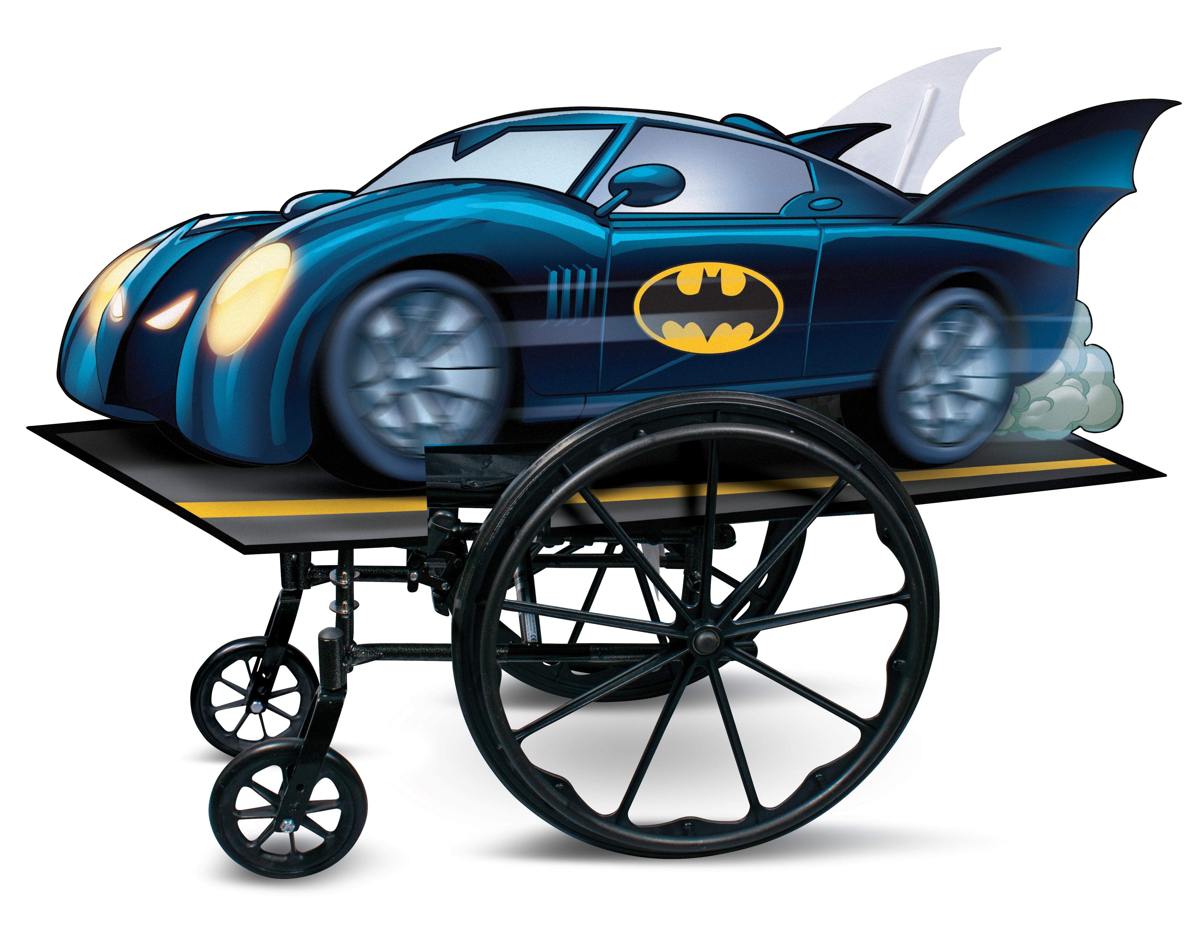 Batman Adaptive Wheelchair Cover Halloween Costume Officially Licensed