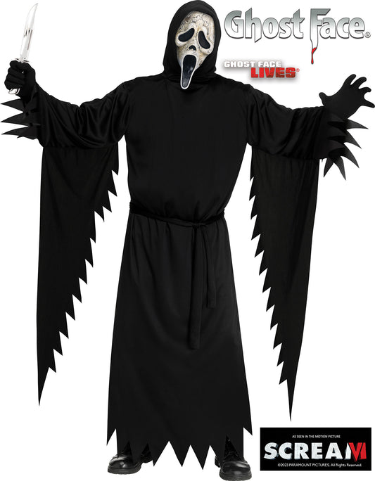 Scream Ghost Face Aged Adult Costume
