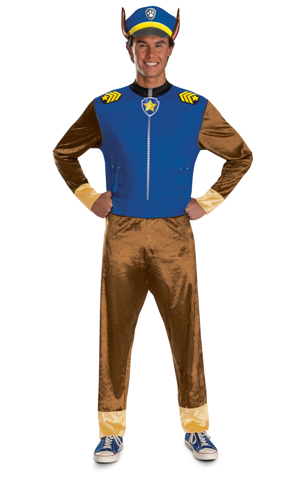 Paw Patrol Chase Classic Mens Adult Costume