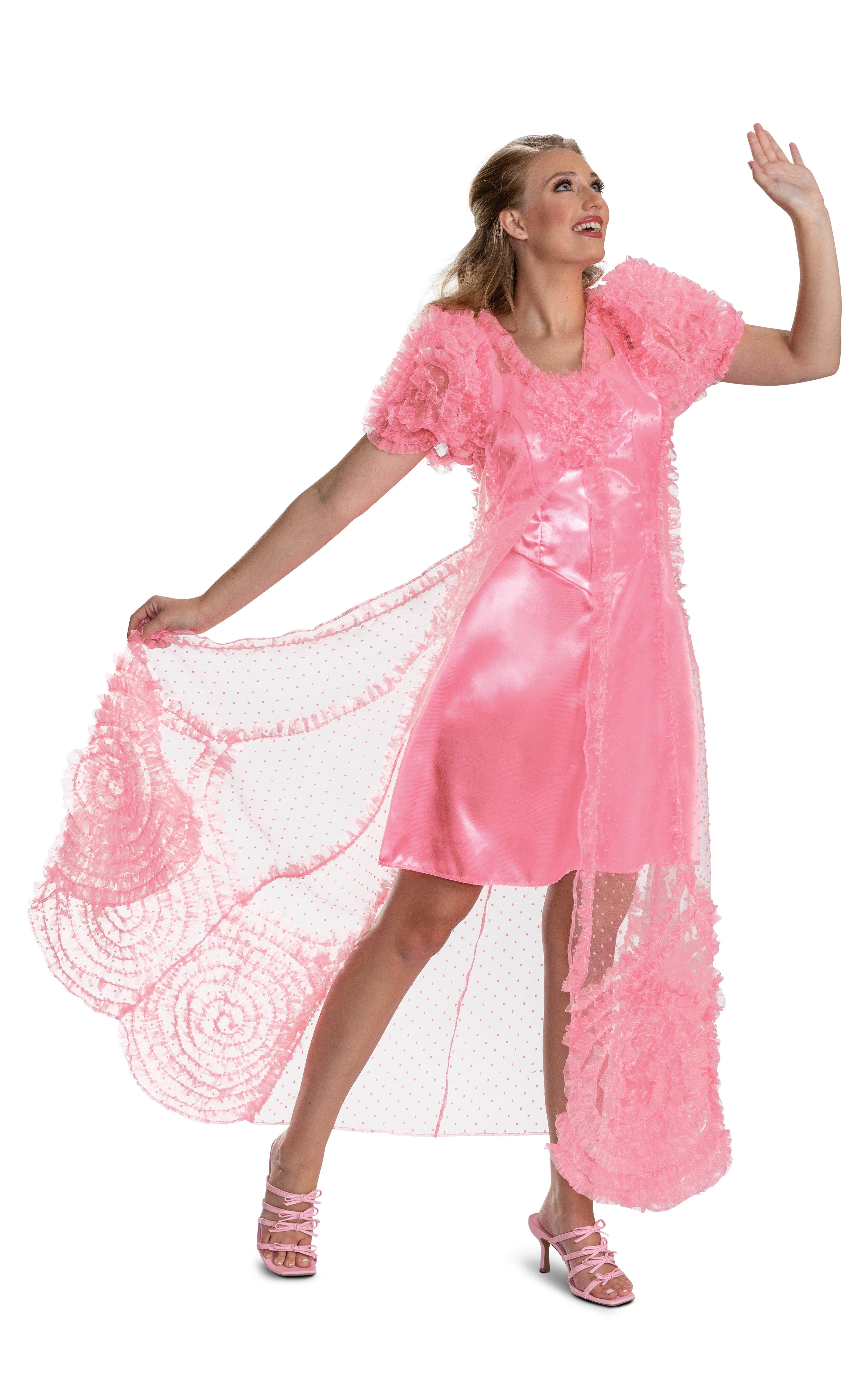 Glinda Popular Deluxe Wicked Costume Dress Adult Officially Licensed