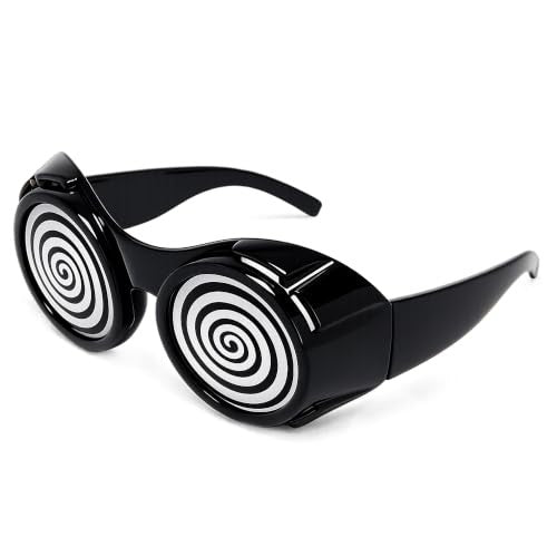 X-Ray Vision Glasses - Black Hypno Swirl