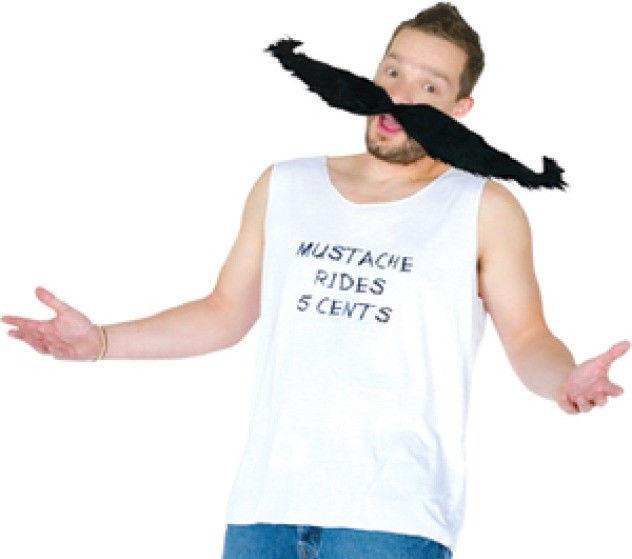 Mustache Rider Adult Costume Rides 5 Cents