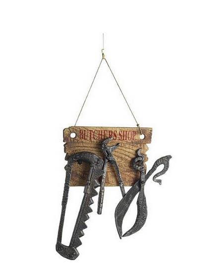 Plastic Butcher's Shop Evil Tool Kit Costume Accessory Set