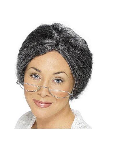 Granny Old Lady Bun Wig