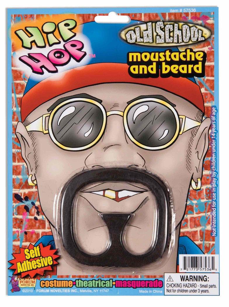 Rap Star Self Adhesive Moustache and Beard Disguise