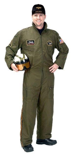 Aeromax Great Quality Armed Forces Pilot Adult Costume Large
