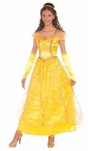 Golden Princess Adult Princess Yellow Ballgown Costume
