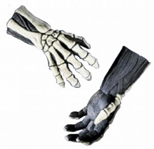 Deluxe Skeleton Bones Glow In The Dark Hands Gloves