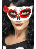 Women's Mexican Day Of The Dead Eyemask with Rose