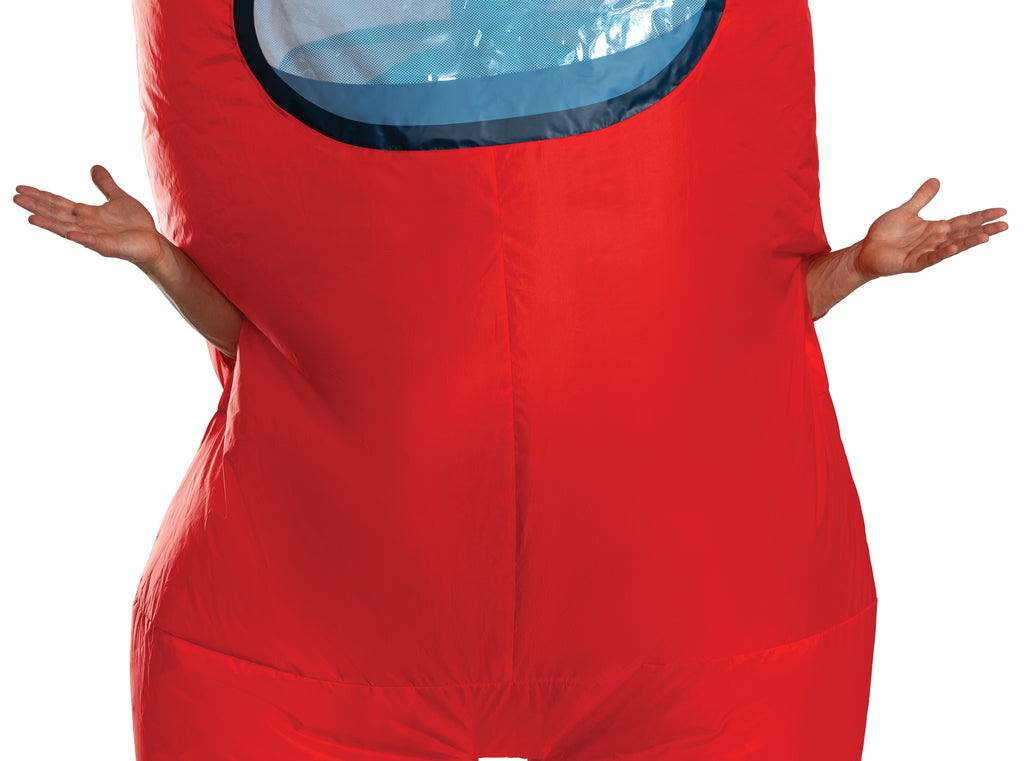Red Imposter Among Us Inflatable Adult Costume Size Standard