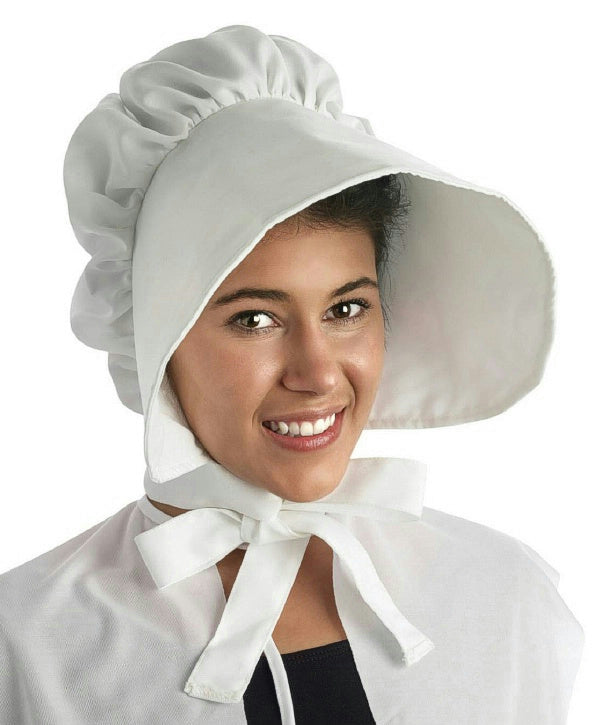 Large White Floppy Brimmed Bonnet Adult Hat