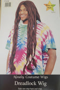 Brown Dreadlock Jamaican Man Hippie Costume Wig