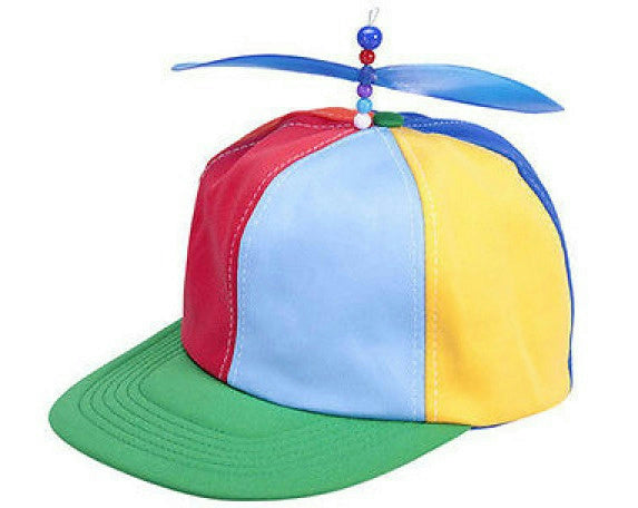 Multi Color Propeller Cap Adjustable Adult Costume Hat