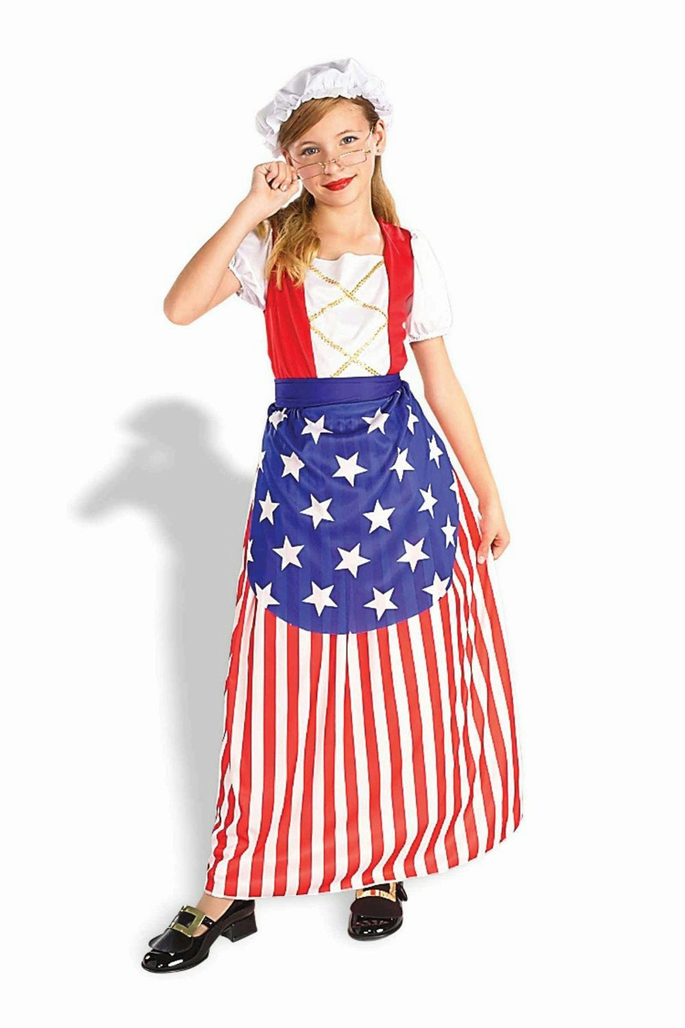 Betsy Ross Independence 4th of July Child Costume Large 12-14