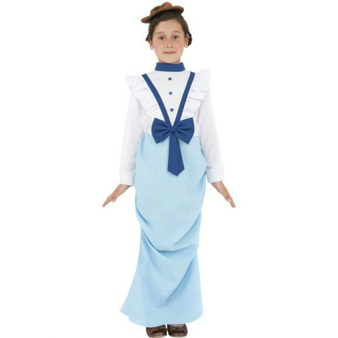 Posh Victorian Dress with Hat Child Costume Size Small