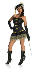 Women's Sexy Naughty Musketeer Adult Costume Medium 8-10