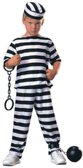Child Prisoner Boy Costume Convict Child Costume Size Medium