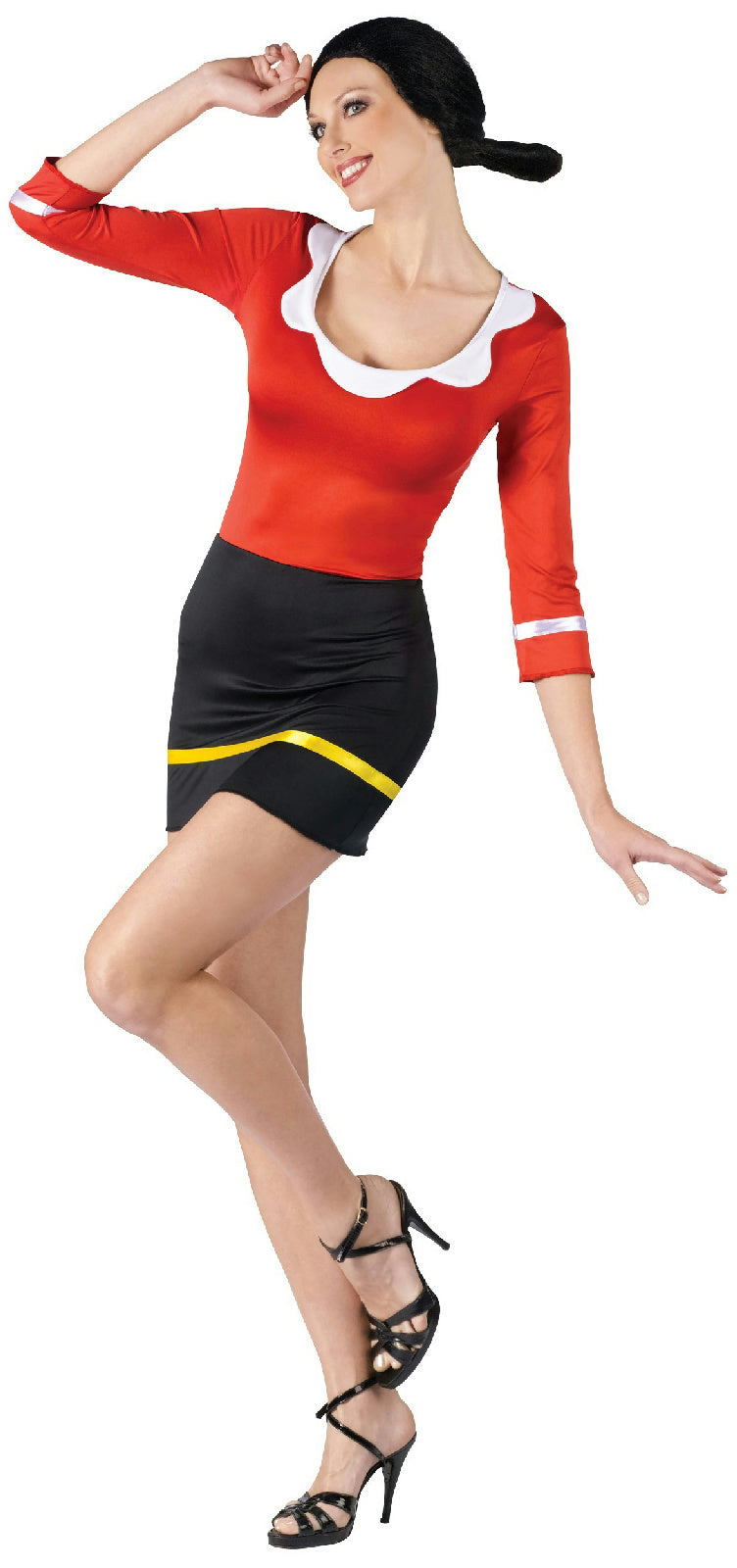 Fun World Women's Sexy Olive Oyl Adult Costume Popeye Sailor Wife M/L 10-14