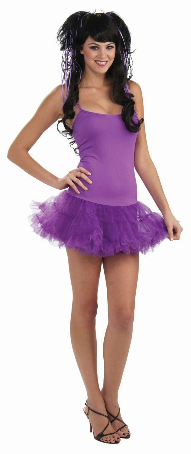 Woman's Purple Fairy Petticoat Dress Costume