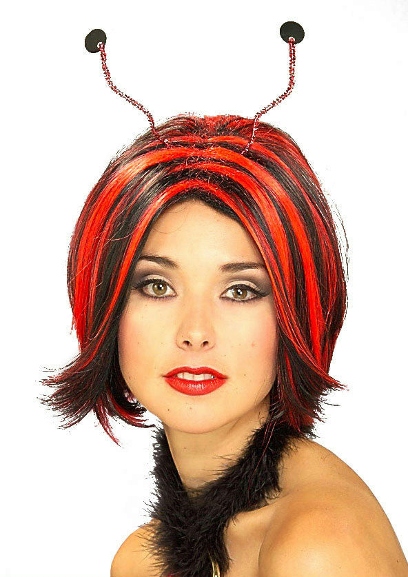 Luscious Red and Black Ladybug Lady Bug Wig